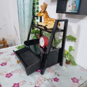 Kitchen Organizer with Drawer(Black)