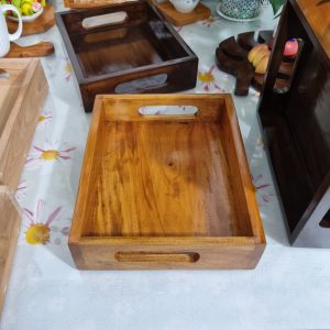 Small serving Tray with Handle (Varnished)